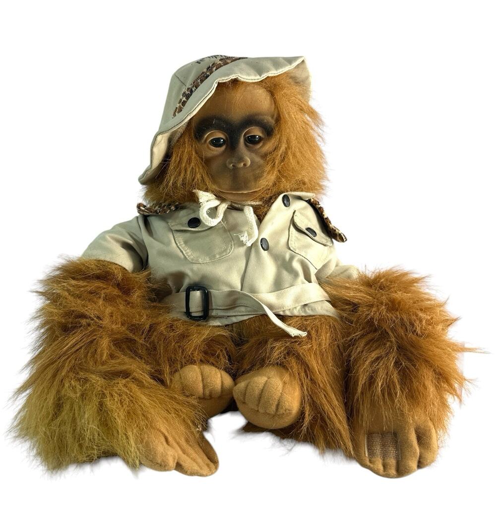 Vintage 1994 Rainforest Cafe Hosung Orangutan Body Puppet Squeaker 16”